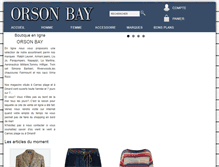 Tablet Screenshot of orsonbay.com